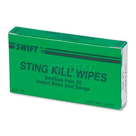 Acme United PhysiciansCare 51002 First Aid Sting Relief Pads, Box of 10 51002